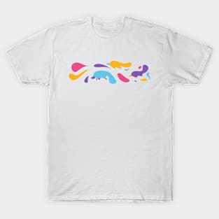 Color Party Wave of Platypi T-Shirt